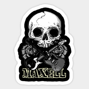 skull maxell Sticker